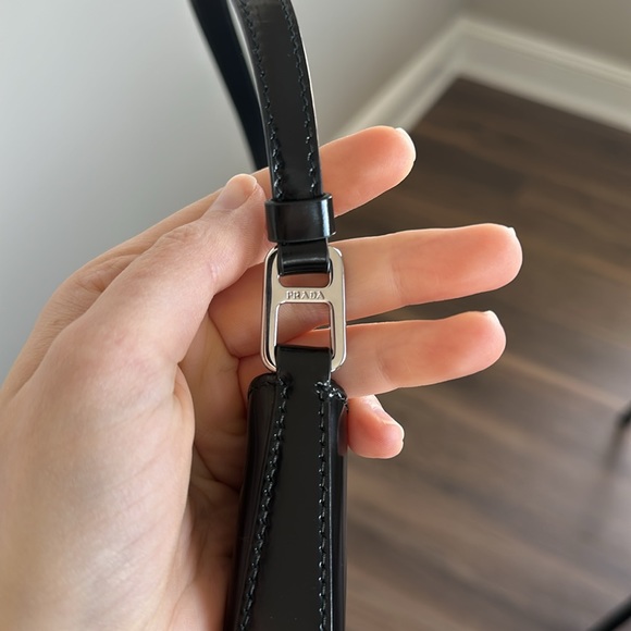 Prada Cleo Brushed Leather Shoulder Bag - Picture 8 of 12